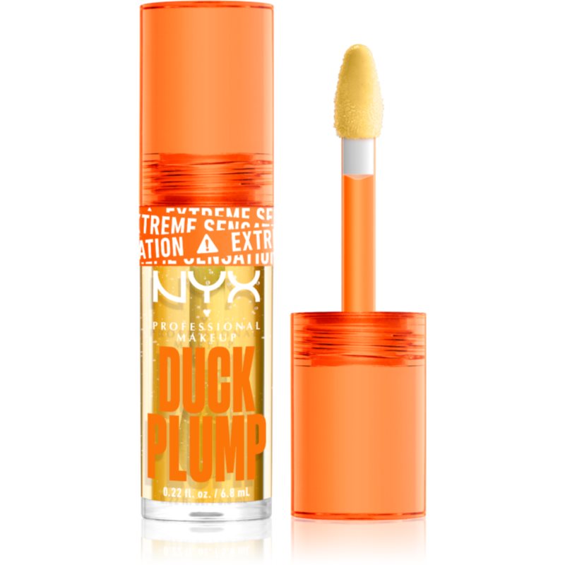 NYX Professional Makeup Duck Plump Lipgloss mit vergrößerndem Effekt Farbton 01 Clearly Spicy 6,8 ml