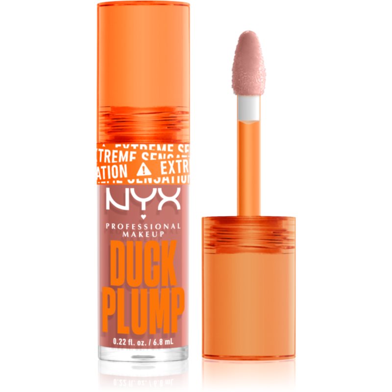 NYX Professional Makeup Duck Plump Lip Gloss With Magnifying Effect Shade 02 Banging Bare 6,8 Ml