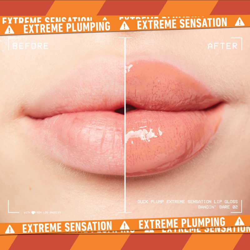 NYX Professional Makeup Duck Plump блиск для губ із збільшуючим ефектом відтінок 02 Banging Bare 6,8 мл