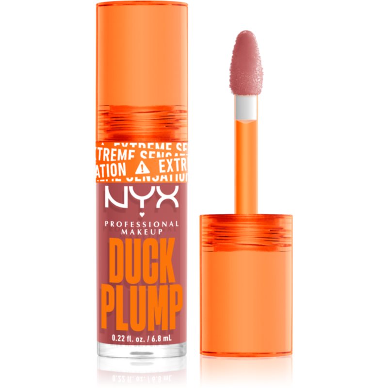 NYX Professional Makeup Duck Plump Lip Gloss With Magnifying Effect Shade 03 Nude Swings 6,8 Ml