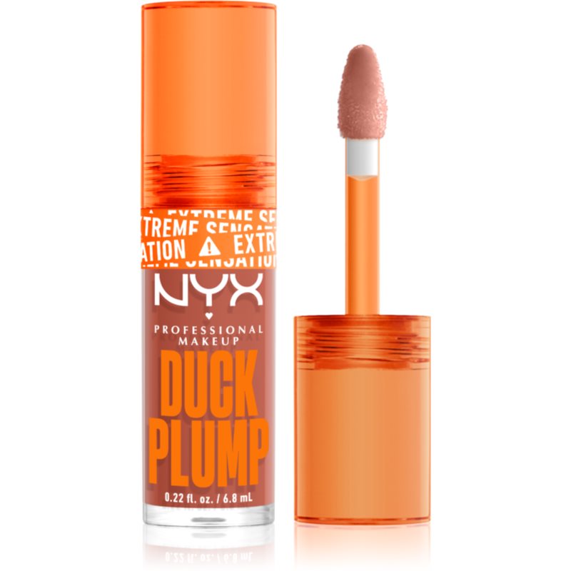 NYX Professional Makeup Duck Plump Lipgloss mit vergrößerndem Effekt Farbton 04 Apri Caught 6,8 ml
