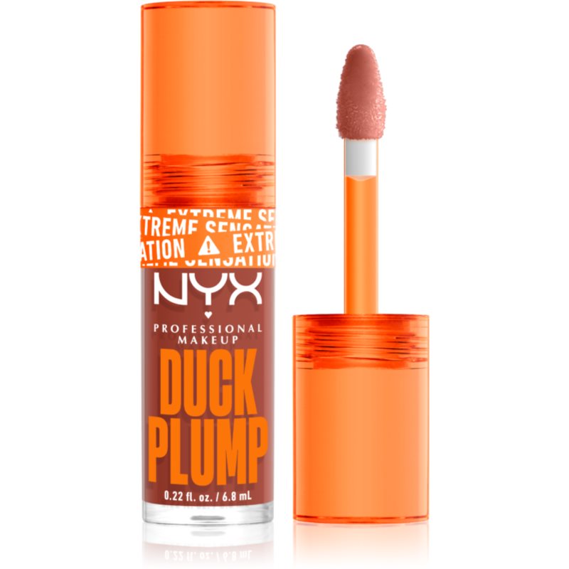 NYX Professional Makeup Duck Plump Lip Gloss With Magnifying Effect Shade 05 Brown Applause 6,8 Ml