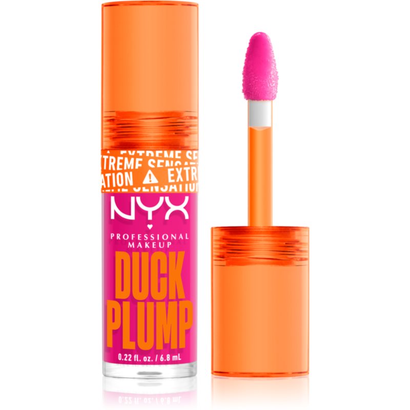 NYX Professional Makeup Duck Plump блиск для губ із збільшуючим ефектом відтінок 12 Bubblegum Bae 6,8 мл