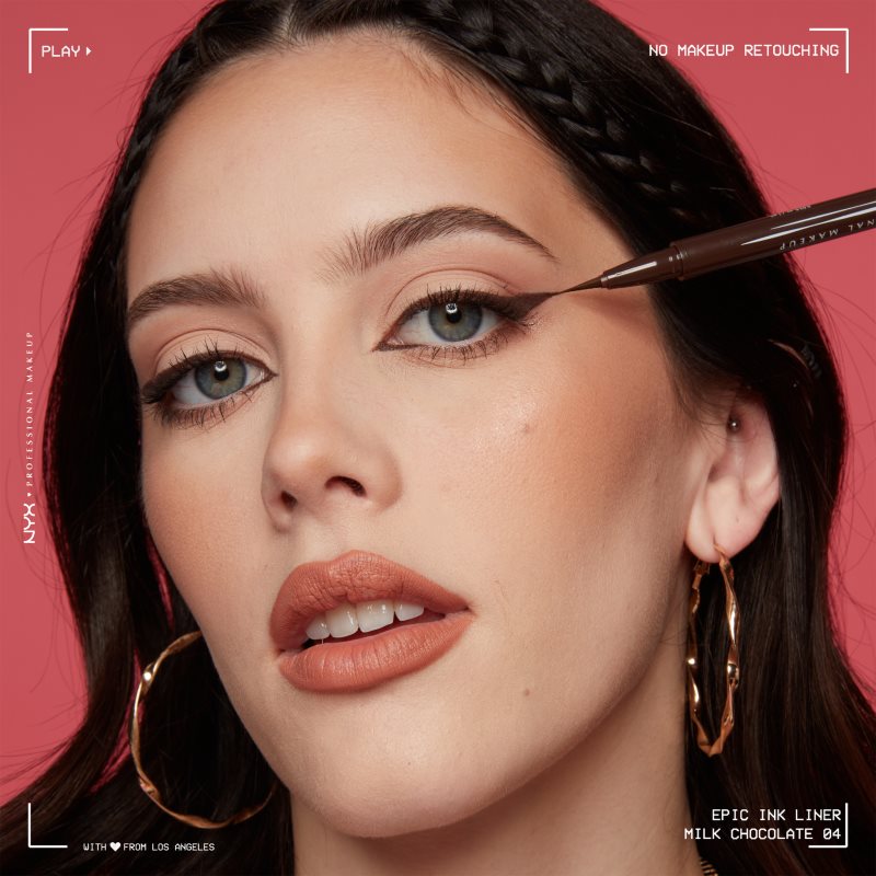 NYX Professional Makeup Epic Ink Eye-liner Waterproof Très Précis Teinte Milk Chocolate 1 Ml