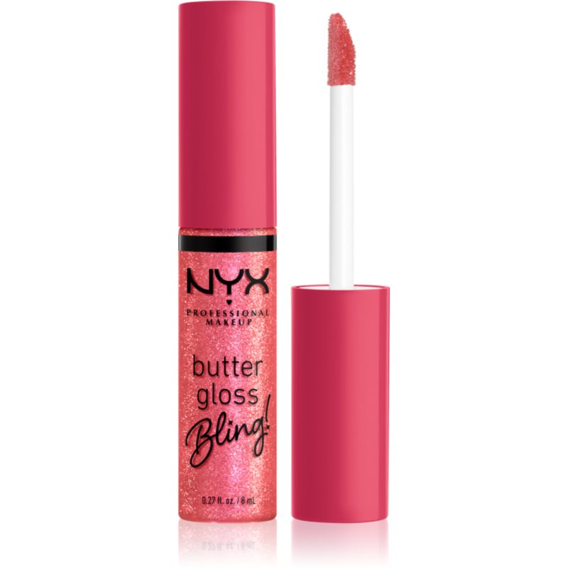 NYX Professional Makeup Butter Gloss Bling Lipgloss glitzernd Farbton 05 She Got Money 8 ml