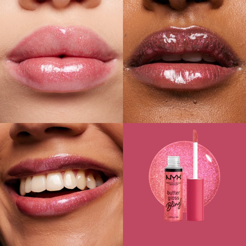 NYX Professional Makeup Butter Gloss Bling lip gloss glittering shade 05 She Got Money 8 ml