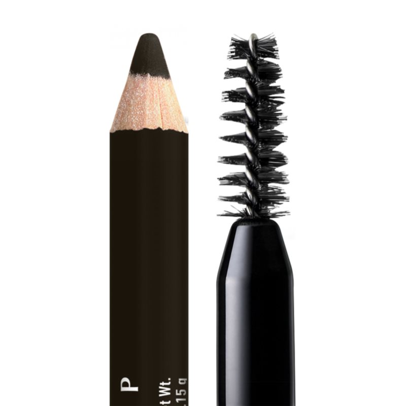 NYX Professional Makeup Powder Louder eyebrow pencil with brush shade Black 1 pc