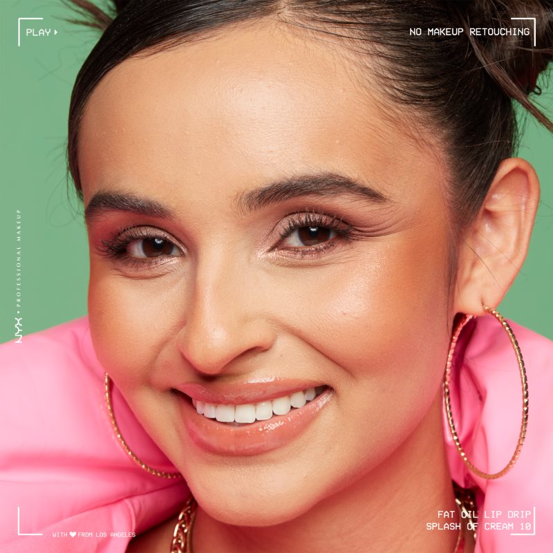 NYX Professional Makeup Fat Oil Lip Drip Lip Oil Shade Splash Of Cream 4.8 Ml