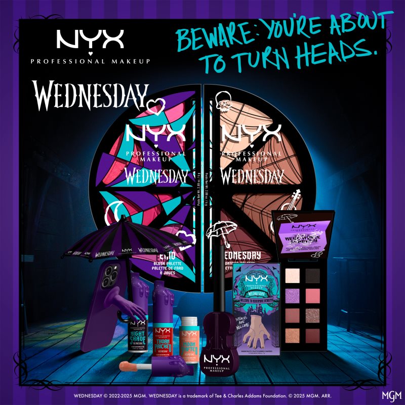 NYX Professional Makeup Wednesday Mystery Lip Oil olej na rty odstín 01 Nightshade 4.8 ml (obrázek 8)