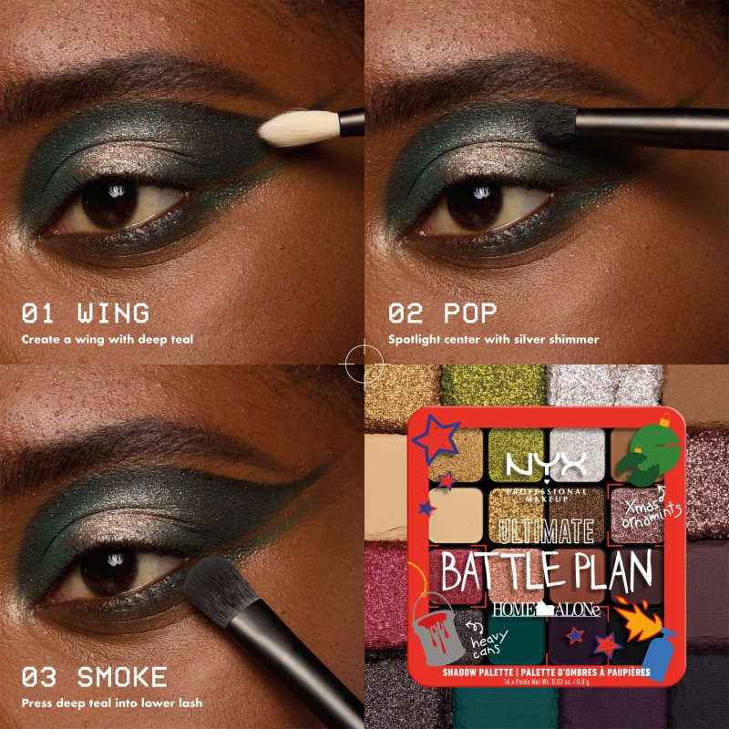 NYX Professional Makeup Home Alone Ultimate Battle Plan Palette De Fards à Paupières Teinte Ultimate Battle Plan 16x0.8 G
