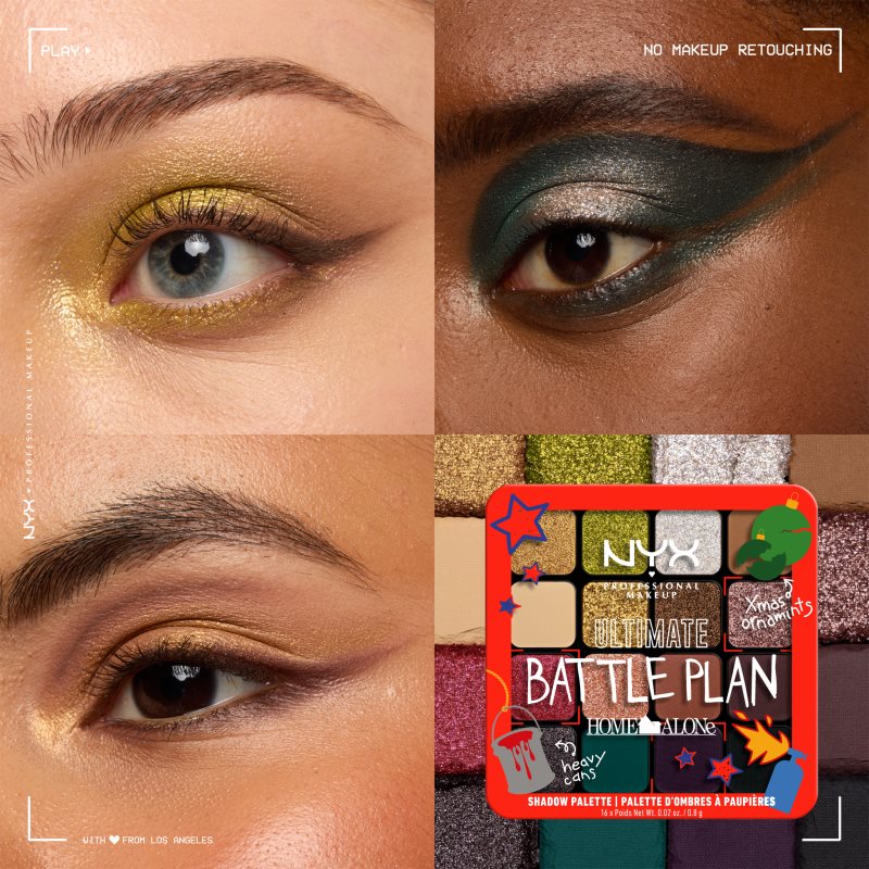 NYX Professional Makeup Home Alone Ultimate Battle Plan Palette De Fards à Paupières Teinte Ultimate Battle Plan 16x0.8 G