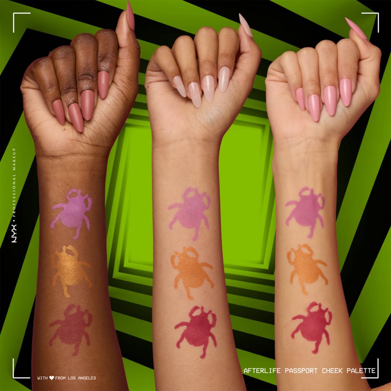 NYX Professional Makeup Beetlejuice Afterlife Palette De Blush 3x1,6 G