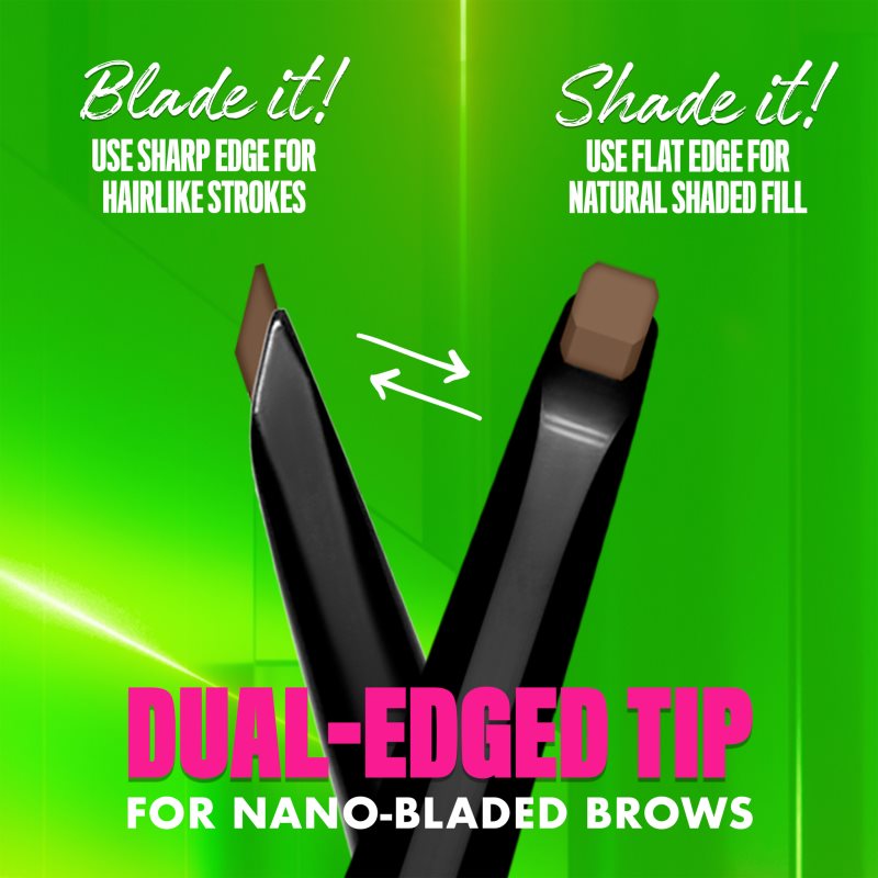 NYX Professional Makeup Blade & Shade eyebrow pencil with brush shade 03 Cool Ash Brown g
