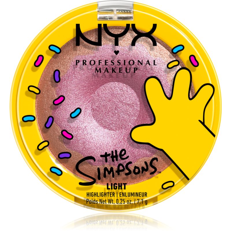 NYX Professional Makeup The Simpsons Highlighter rozjasňovač odtieň Donut Mind If I Do 7.1 g