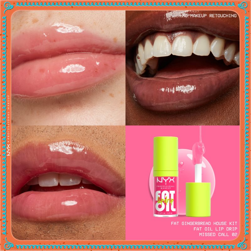 NYX Professional Makeup Gingerbaddie Land Fat Oil sada na rty (obrázek 5)