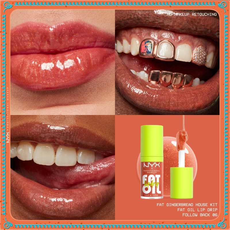 NYX Professional Makeup Gingerbaddie Land Fat Oil sada na rty (obrázek 8)