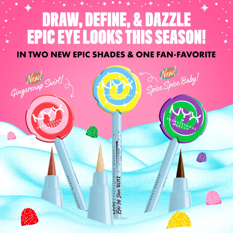 NYX Professional Makeup Gingerbaddie Land Candy Swirl tužka na oči odstín 01 Spice Spice Baby 1 ks (obrázek 5)