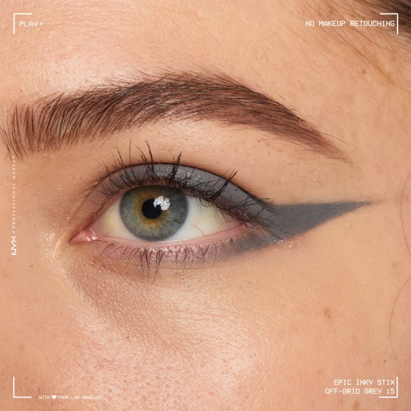 NYX Professional Makeup Epic Inky Stix gelové oční linky odstín 15 Off-Grid Grey 1 g (obrázek 5)