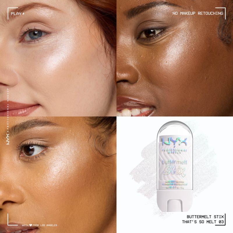 NYX Professional Makeup Buttermelt Glow Stix rozjasňující tyčinka odstín 03 That's So Melt 5 g (obrázek 6)