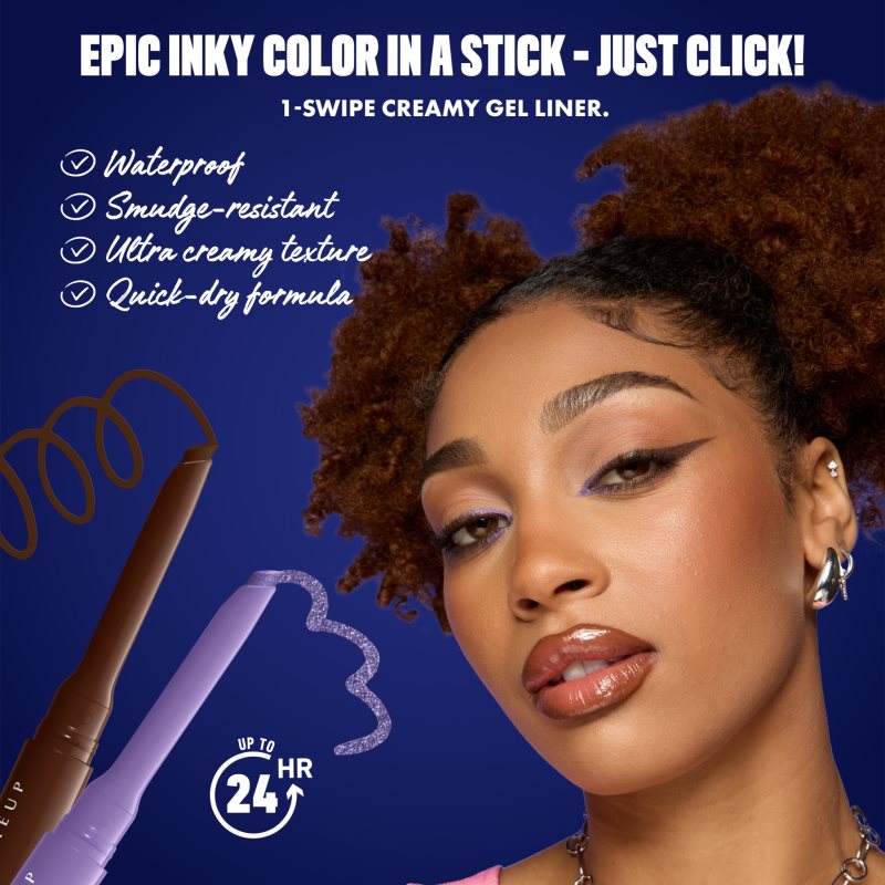 NYX Professional Makeup Epic Inky Stix gelové oční linky odstín 17 Wired White 1 g (obrázek 3)