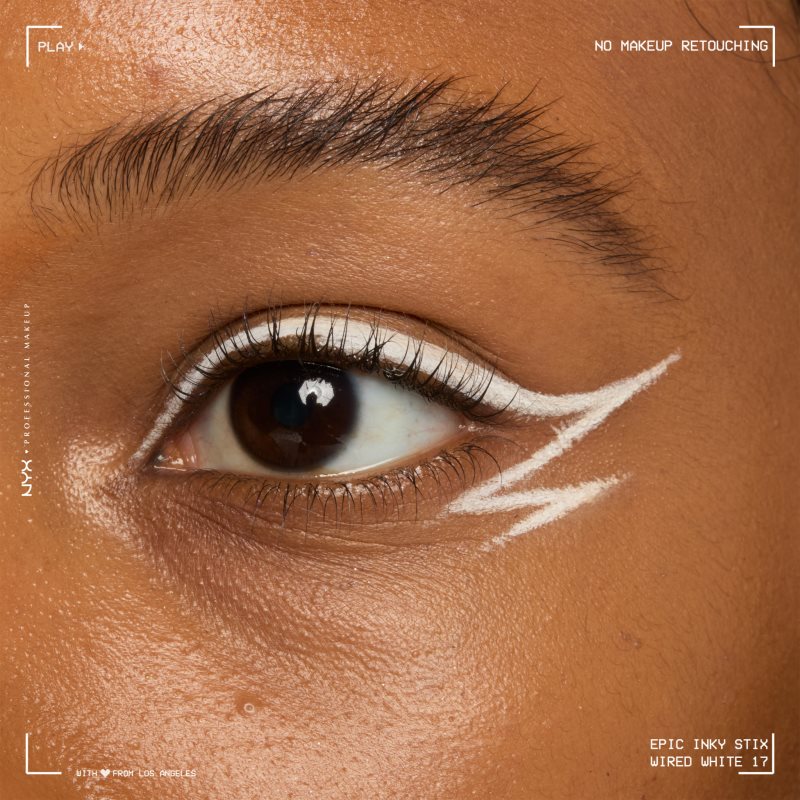 NYX Professional Makeup Epic Inky Stix gelové oční linky odstín 17 Wired White 1 g (obrázek 4)