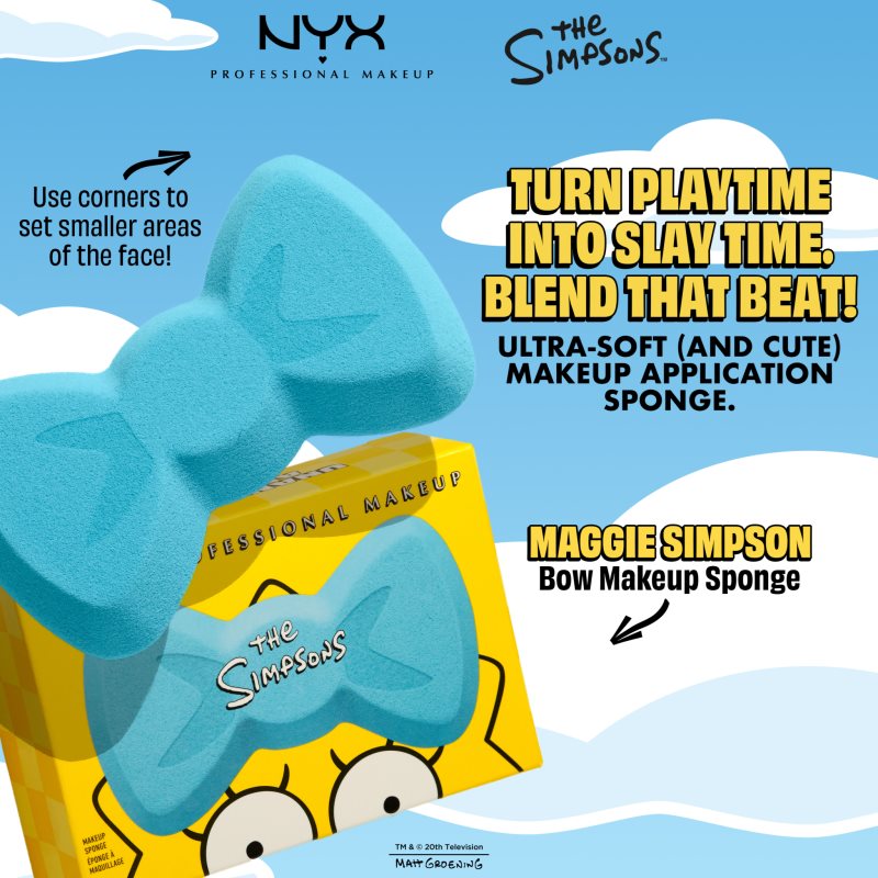 NYX Professional Makeup The Simpsons Makeup Sponge hubka na make-up 1 ks