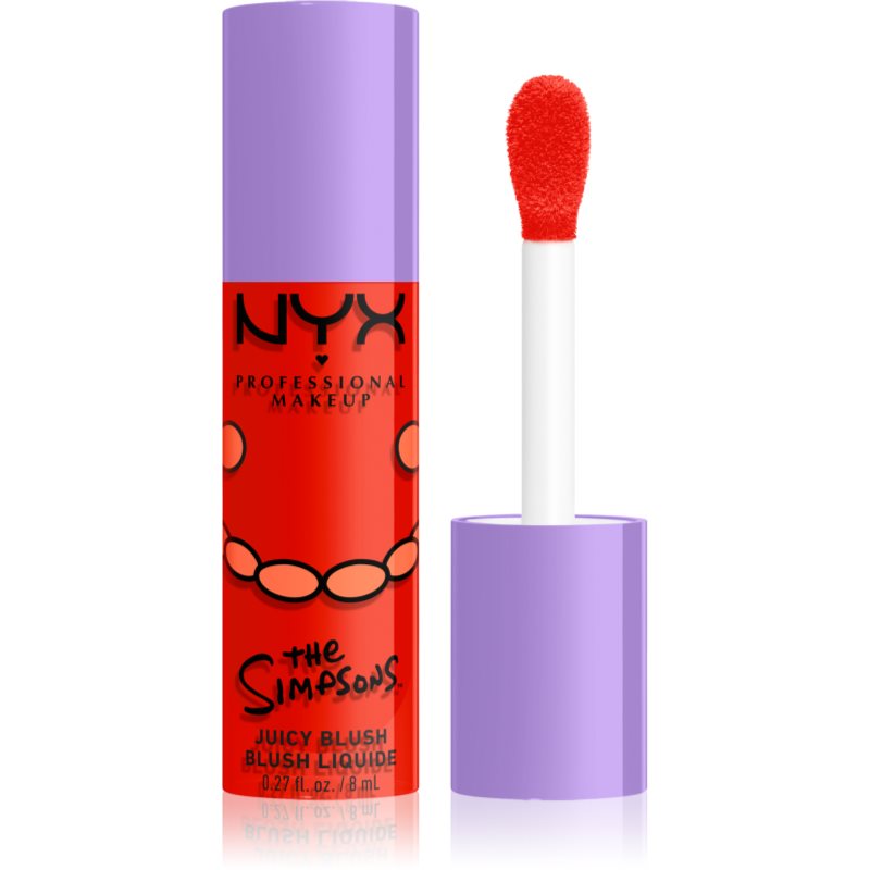 NYX Professional Makeup The Simpsons Fat Cheeks tekutá lícenka odtieň Snarky Scarlet 8 ml