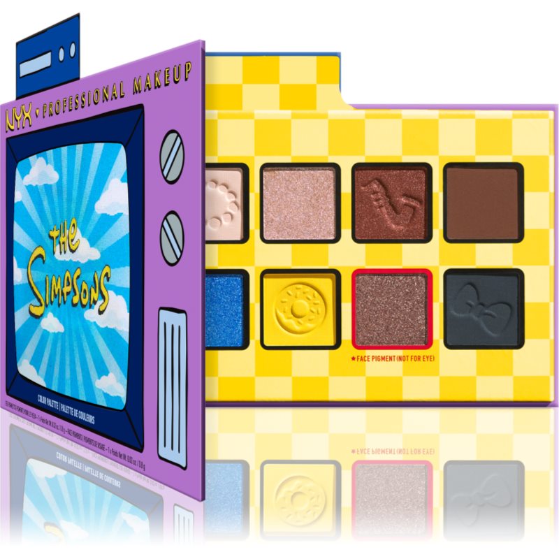 NYX Professional Makeup The Simpsons палитра сенки за очи 1 бр.