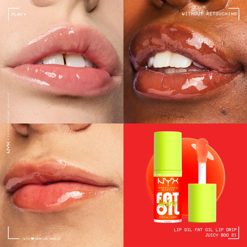 NYX Professional Makeup Fat Oil Lip Drip olej na pery odtieň Juicy Boo 4.8 ml