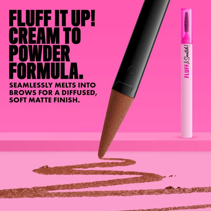 NYX Professional Makeup Fluff & Snatch Augenbrauenstift mit Pudereffekt Farbton Auburn 1 g (Bild 7)