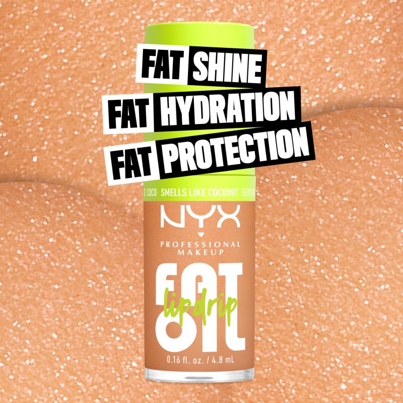 NYX Professional Makeup Fat Oil Lip Drip olej na pery odtieň Coconut Cutie 4.8 ml (obrázok 5)