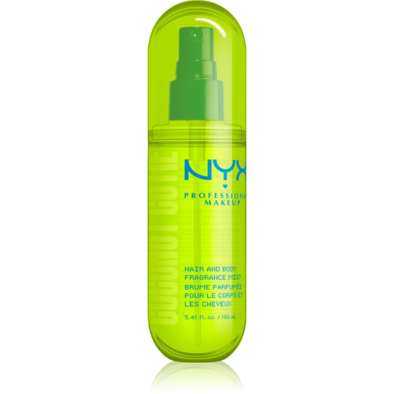 NYX Professional Makeup Fat Oil Body parfumovaná hmla na vlasy a telo s vôňou Coconut Cutie 160 ml