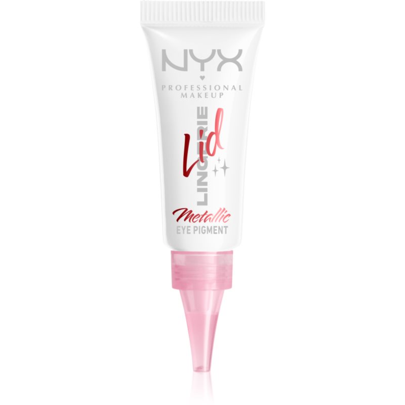NYX Professional Makeup Lid Lingerie Krämig ögonskugga Skugga Satin Silver 6 ml