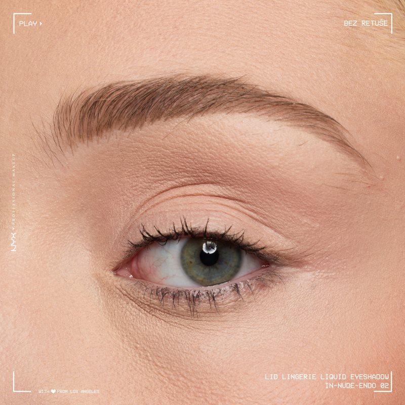 NYX Professional Makeup Lid Lingerie krémové očné tiene odtieň In-Nude-Endo 6 ml (obrázok 3)