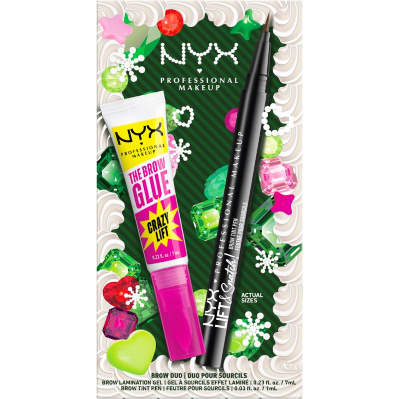 NYX Professional Makeup Brow Duo lote de regalo de cejas tono 01 2 ud
