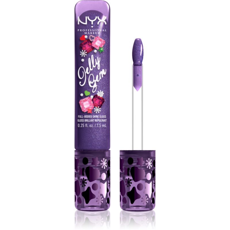 NYX Professional Makeup Jelly Gem Lipgloss XMAS sijaj za ustnice odtenek 04 Purple Pearl 7.5 ml