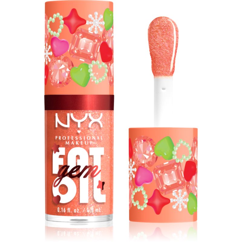 NYX Professional Makeup Fat Oil Gem Xmas масло от нар цвят Cacao Gem 4.8 мл.