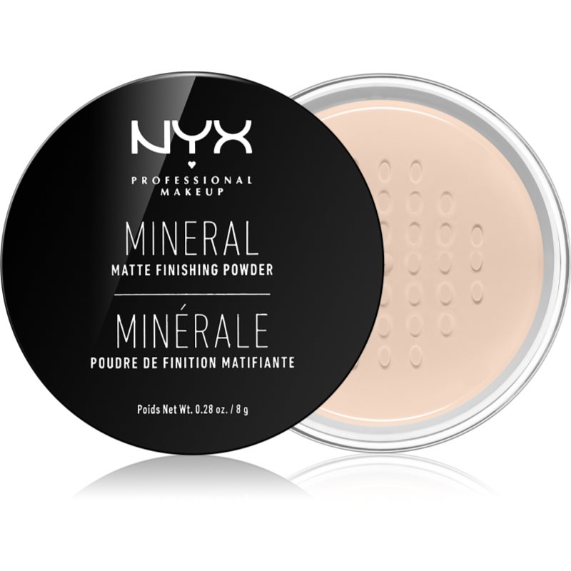 NYX Professional Makeup Mineral Finishing Powder minerálny púder odtieň Light/Medium 8 g