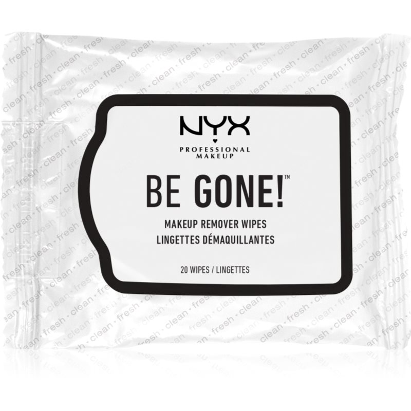 NYX Professional Makeup Be Gone! makiažo valymo servetėlės 20 vnt.