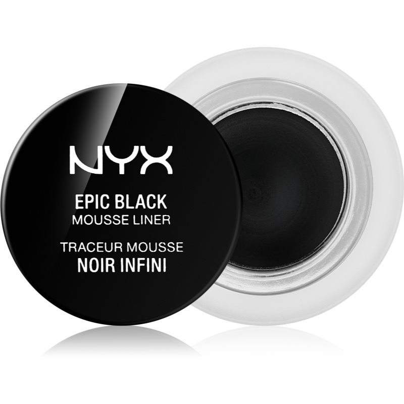 NYX Professional Makeup Epic Black Mousse Liner водостійка підводка для очей відтінок 01 Black 3 мл