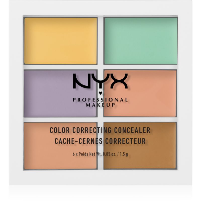 NYX Professional Makeup Color Correcting палетка коректорів відтінок 04 6 X 1.5 гр