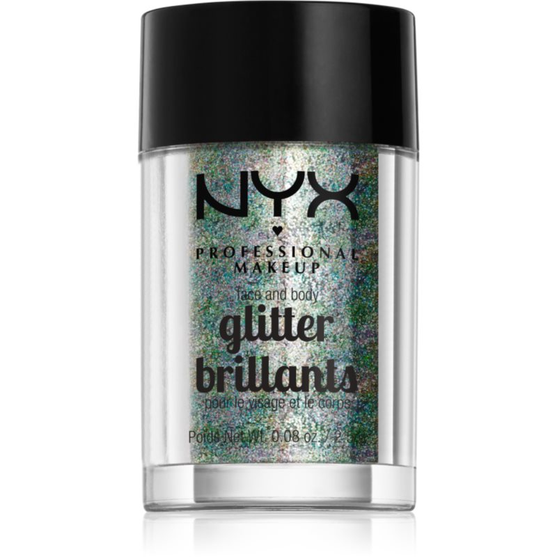 NYX Professional Makeup Face & Body Glitter Brillants Face And Body Glitter Shade 06 Crystal 2.5 G
