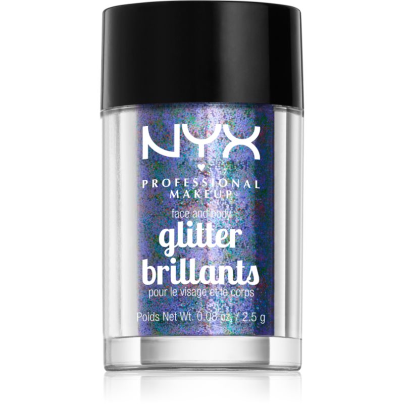 NYX Professional Makeup Face & Body Glitter Brillants Face And Body Glitter Shade 11 Violet 2.5 G