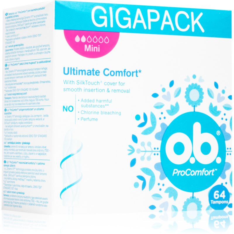 E-shop o.b. Pro Comfort Mini tampony 64 ks