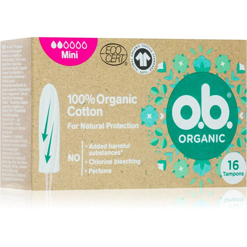 o.b. Organic Mini tamponger 16 st. female