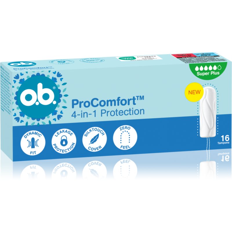 o.b. Pro Comfort Super Plus tampons for heavy periods 16 pc