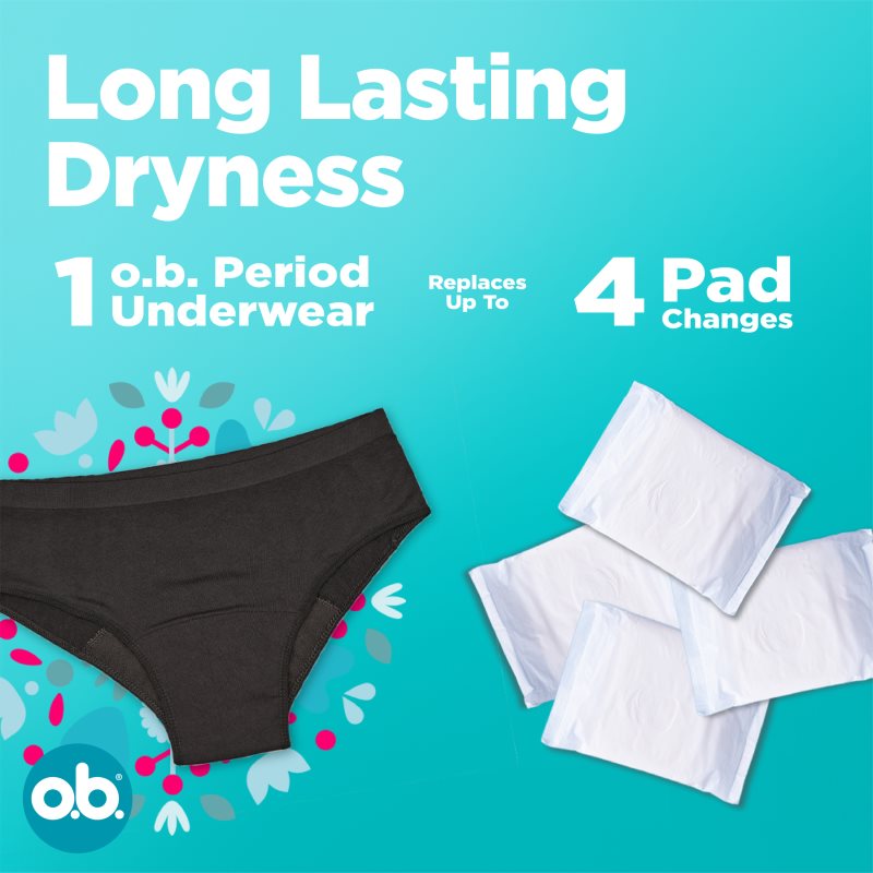 o.b. Teens menstruační kalhotky 152-164 1 ks (obrázek 3)