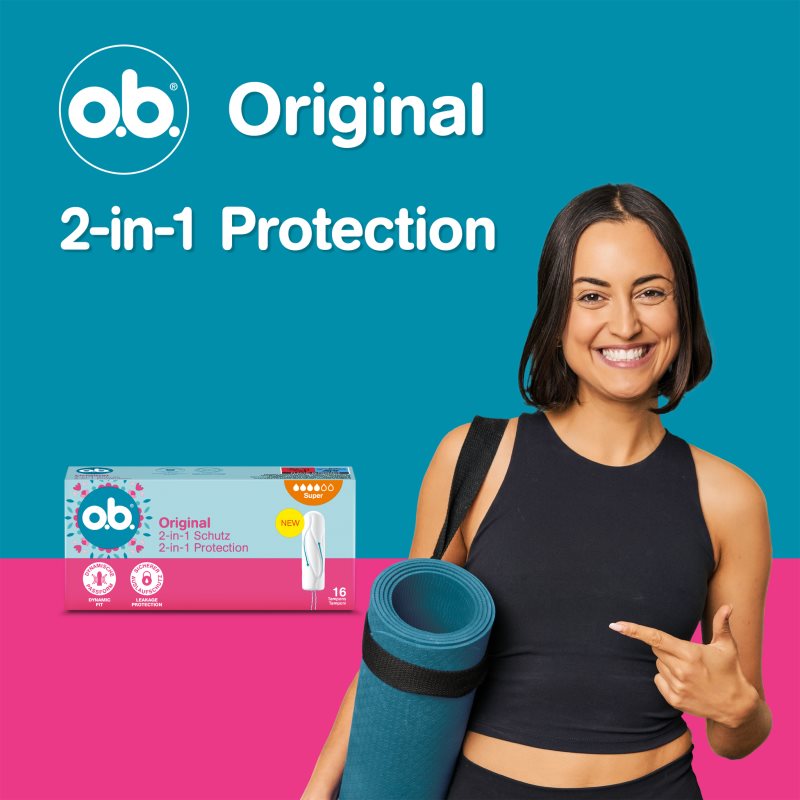 o.b. Original Super tampóny na silnú menštruáciu 16 ks