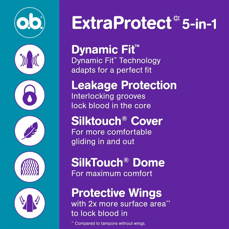 o.b. Extra Protect Super tampóny 16 ks