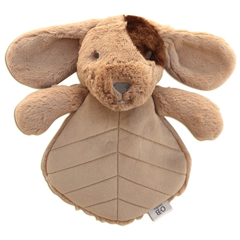 O.B Designs Baby Comforter Toy Dave Dog plyšová hračka Taupe 1 ks